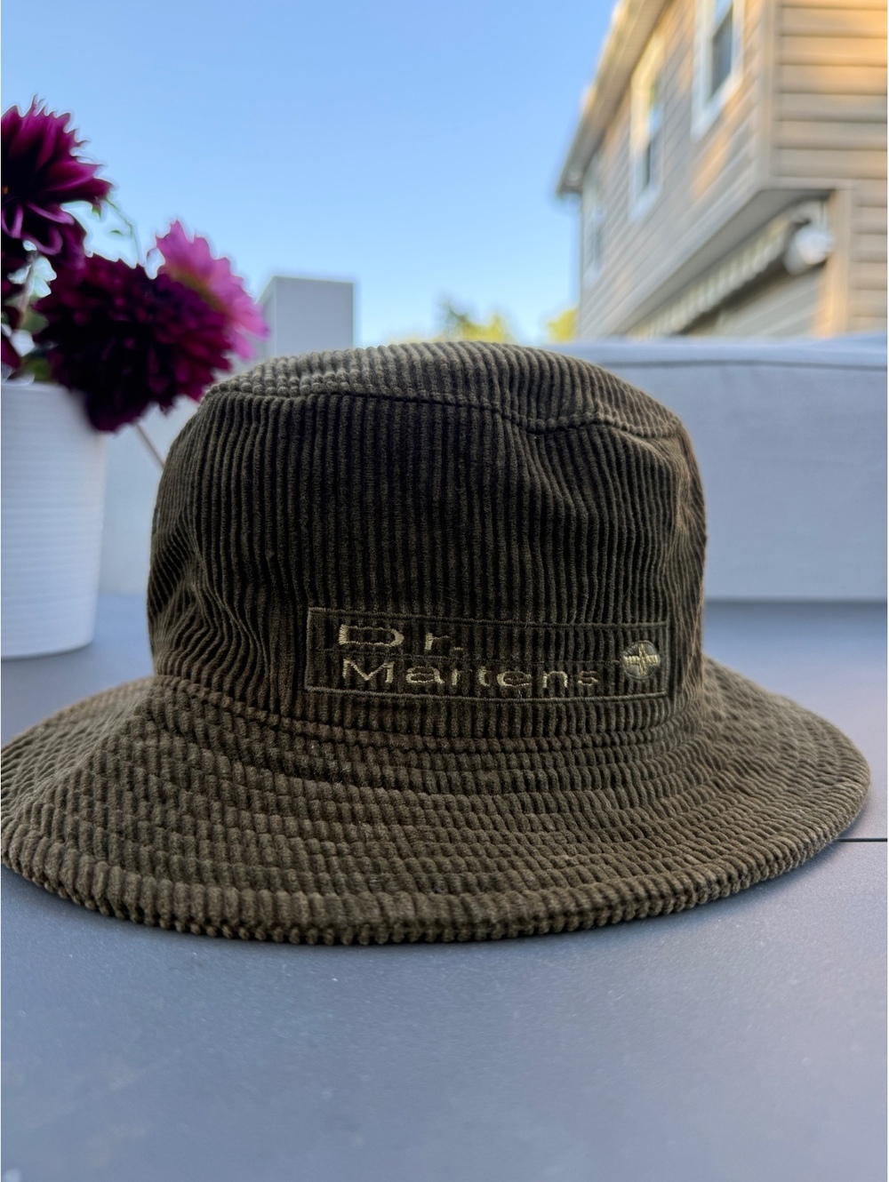 Dr. Martens Brown Corduroy Bucket Hat Large